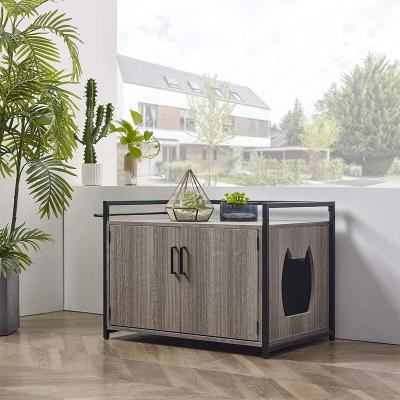 China (Other) Adjustable Cat House Side Table Cats Furniture Cabinet Bin Enclosure Nightstand Pet Room With Drawer for sale