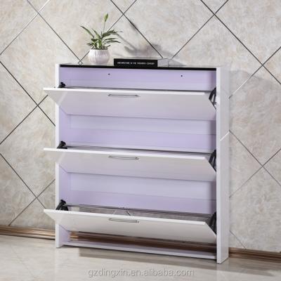 China Shoe Rack Cabinet PANEL Three To Five Layers Shoes Designs Wooden Amazing Cabinet Rack (DX-8607) for sale