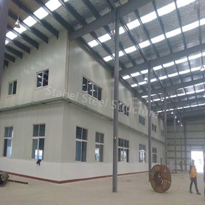 China Prefabricated Steel Structure Storage Warehouse with Office Building for sale