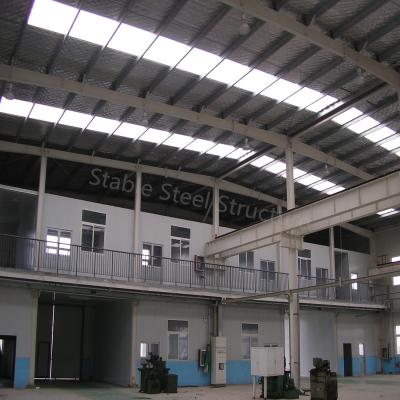 China Environmental Light Steel Structure Prefab Warehouse with Office Room for sale