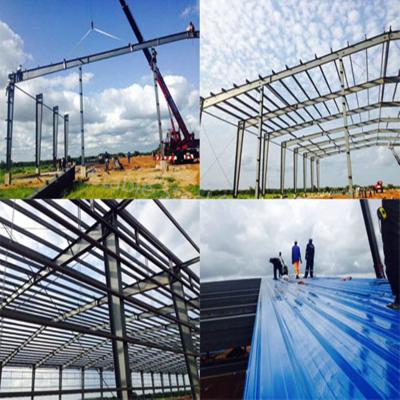 China Large Span Steel Frame Buildings with Strong Corrosion Resistance for sale