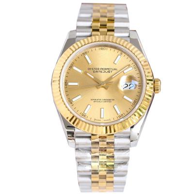 China Brand RLX Band Nail Disc Face Gold Day/Date Top Joint Journal Series Automatic Mechanical Watch For Men Automatic for sale