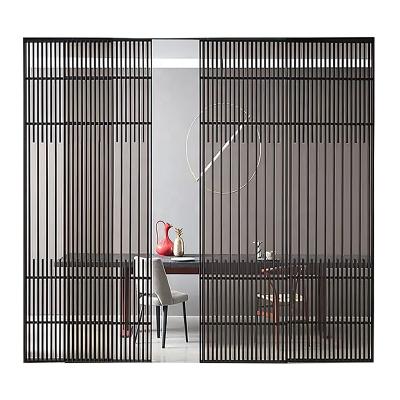 China Fire prevention Inspired creativity aluminum jambs 4 leafs individual sliding glass door for kitchens living room bedroom for sale