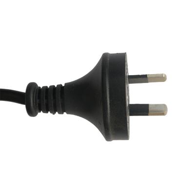 China Industrial Equipment SAA PVC Jacket 7.5A 250V H05VV-F 2x0.75mm2 Standard AC 3pin Power Cord With AU Plug for sale