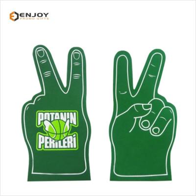 China Cheer For Custom Matches Announced Fans Match Yes Gesture Shape Foam Fingers Foam Hand for sale