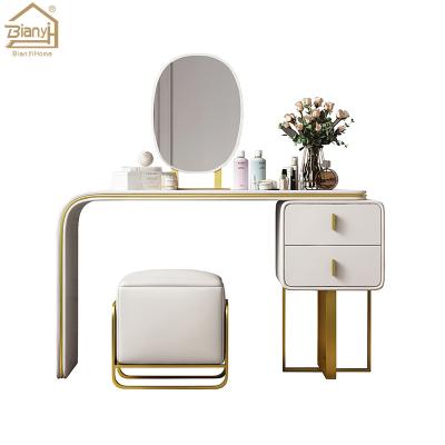 China (Height)Adjustable High End Bedroom Make Up Table Dresser Luxury Dressing Table With Mirror for sale