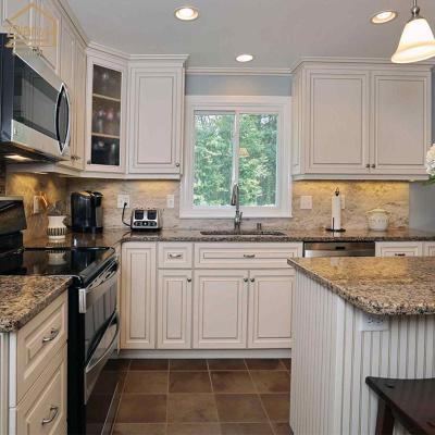 China Custom Good Quality American Style Shaker Style Doors Solid Wood PANEL Kitchen Cabinets for sale