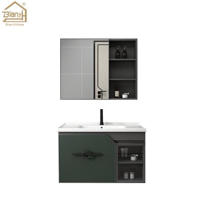 China New Style Modern Classic Bathroom Vanity Creativity Hotel Modern Wall Mounted Cabinet With Mirror for sale