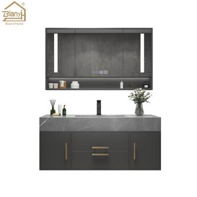 China Modern Luxury Bathroom 2 Door 2 Drawer Modern Housekeeping Cabinet Stable Bathroom Vanity for sale