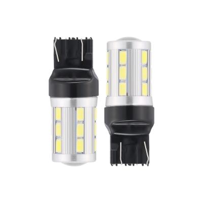 China 10X T20 7443 5730 Dual Color 21smd Led Roller Coaster LED Turn Signal Light 12V White Explorer for sale