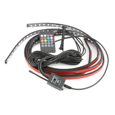 China Flexible 48LED Strip Under Car Tube Underglow Underbody System Neon Light Kit RGB Color Led Strip Light for sale