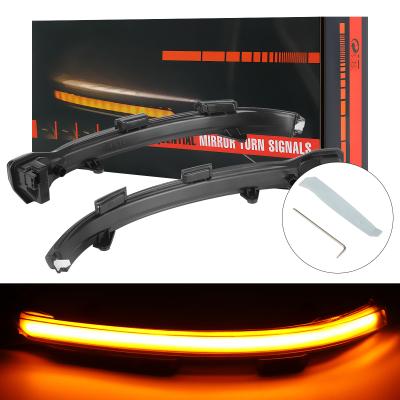 China 2pcs Plastic Smoked Side Sequential Glow For 15 Up VW MK7 Golf GTI Turn Signal Lights Led Mirror for sale