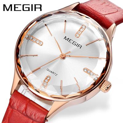 China New MEGIR 4213 Water Resistant Fashion Import Movement Copper Shell Quartz Ladies Ladies Wristwatch Women Wholesale Sales for sale