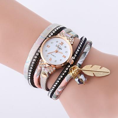 China Best Selling Waterproof Ladies Wrap Watch Weave Rhinestone Metal Numbers Luxury Classic Women Dress Wrist Watch for sale