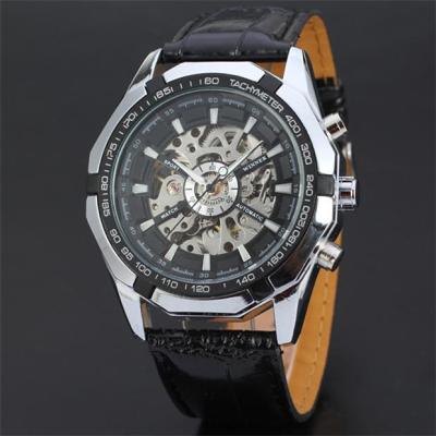 China Waterproof Winner 340 Style Classic Men's Fashion Watch Business Casual Cavity Automatic Mechanical Watch for sale