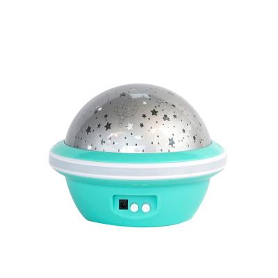 China Modern Dreamy Sky Starry Projector and Romantic Flying Saucer Led Night Light Bedroom Atmosphere Starry Master Dazzle Gift Lamp for sale