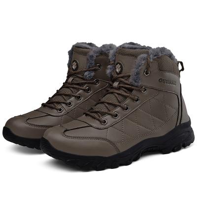 China Men's Ridge Mid Hiker Trail Boot Shoes Indoor Rocky Fuzzy Warm Outdoor Hiking Shoes Winter Waterproof for sale