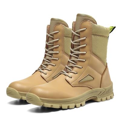 China Best Sale Wholesale Waterproof Desert Lace Up Safety Shoes Army Commando Winter High Top Rise Boots for sale