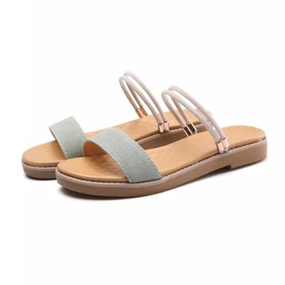 China Wholesale Latest Durable Porcelain Soft Unique Flat Sandals Women for sale