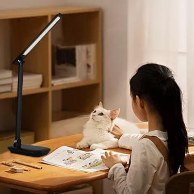 China Modern Lightweight Adjustable SML USB Support Arm Study Lighting Touch Fill Aluminum Switch Folding LED Desk Table Lamp for sale