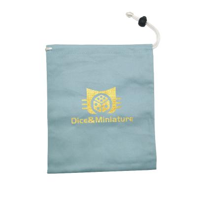 China Custom Canvas Cotton Game Pocket Dies Bag For Any Size Color And Customized Logo for sale