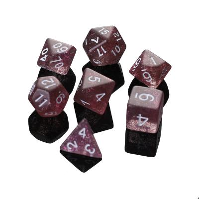 China Leisure and Items Wholesale Souvenir Entertainment Gift Custom Colored Polyhedral Die Set for sale