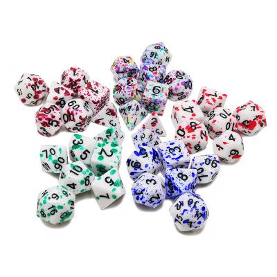 China Fashionable New Style Game Dies Set Polyhedral Spray Painted Die Cut for sale