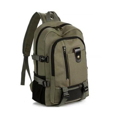 China 2019 large size waterproof coated canvas men backpack daypack with factory wholesale price for sale