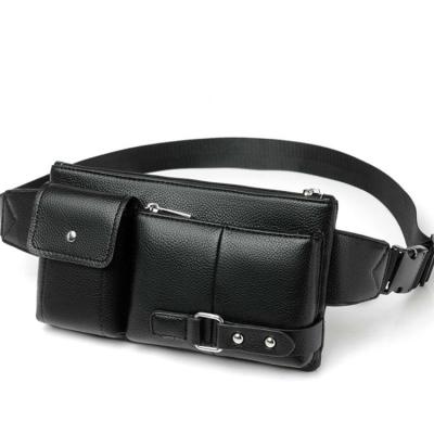 China Direct Selling Waterproof Vintage Factory Pussy Waist Bag Leather Casual Package For Men's Outdoors Sports for sale