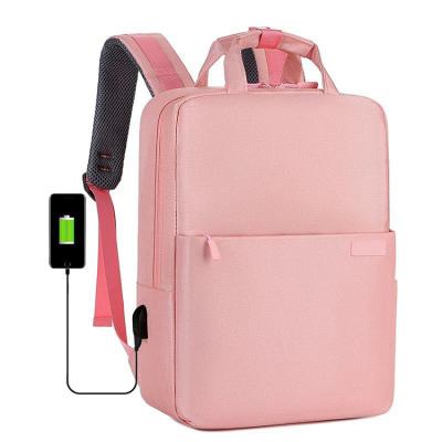 China With USB Women Fashion Computer Purse Work Travel Laptop Backpack Bags For Business School With USB Port for sale