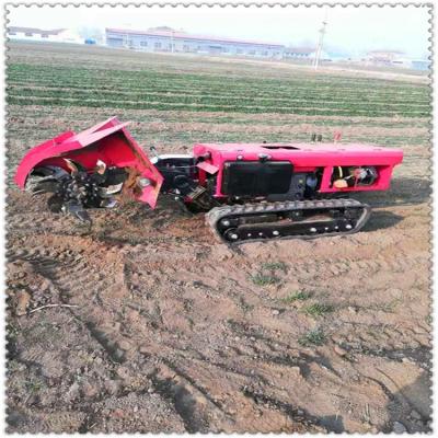 China Farms trail self-propelled low-profile rotary cultivator, opener, fertilizer and backfill machine integrated for sale