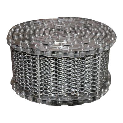 China Resistance Stainless Steel Conveyor Belt High Temperature Resistance Food Grade Wire Mesh Belt Chain Link Metal Screen Mesh Belt for sale