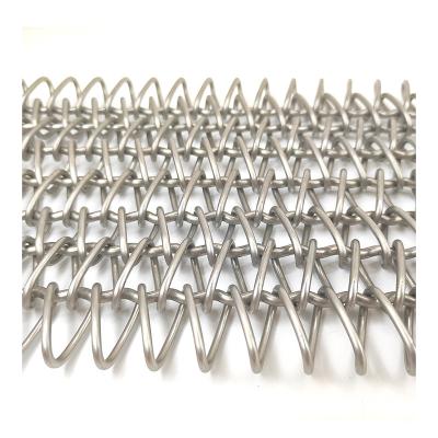 China SUS 304 High Temperature Balance Conveyor Belt Wire Mesh Belt Supplier Heat Resistance Flat Spiral Flat Conveyor Belt For Food Baking for sale