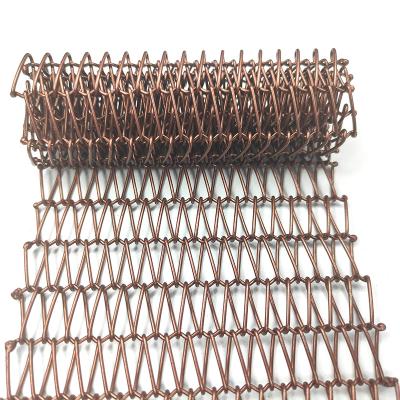 China Plain Weave Decorative Wire Mesh Metal Decorate Spiral Wire Mesh 201 304 Stainless Woven Flat Weave Wire Mesh For Dining Room Partition for sale