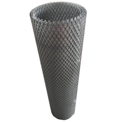 China Diamond Metal Mesh Metal Mesh Diamond Hexagon Hole Skyscraper Customized Expanded Raised Decorative Wall Mesh for sale