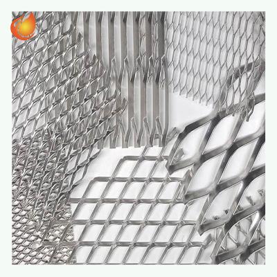 China Wholesale Metal Expanded Plate Expanded Mesh Hexagon Diamond Metal Decorative Mesh Plate 304 Stainless Steel Plates Aluminum Mesh Pad for sale