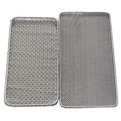 China Washable Galvanized Steel Outdoor Wire Mesh Door Mat Scraper Slip Scraper Screen Door Mat Anti Slip for sale