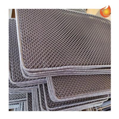 China Wholesale Washable Metal Wire Mesh Door Mat Galvanized Steel Wire Entry Foot Pedal Mat Stainless Steel Shoes Scraper Clean Mat for sale