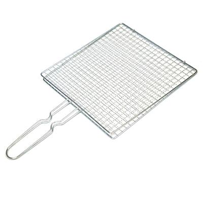 China Easily Cleaned Easily Cleaned Reusable High Temperature Resistance Stainless Steel Non-Stick Picnic Camping BBQ Grill Wire Mesh for sale