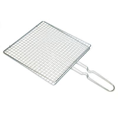 China Stainless Steel Heat Resistance Non-Stick Reusable Easily Cleaned BBQ Mesh For Restaurants BBQ Outdoor Picnic Camping Tourism for sale