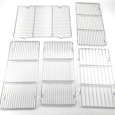 China Wholesale Easily Cleaned Stainless Steel BBQ Grill Grill Accessories Grates Grate Rack Grill Mesh Net For Roasting Meat Oven Baking Tray for sale