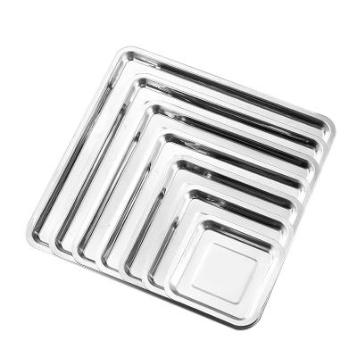 China Stainless Steel Food Grade Tray Oven Bread Non-Stick Sustainable Custom Baking Cookies Cake Mold Rack Trolley Tray for sale