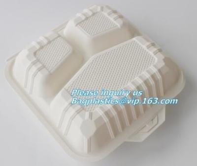 China Disposable Plastic Takeaway Meal Tray, Corn starch blister packaging tray, blister packaging for sale