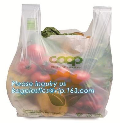 Chine Sacs de déchets compostables de relief de revêtement de chariot de déchets alimentaires, sachets en plastique biodégradables de catégorie comestible de compost à vendre