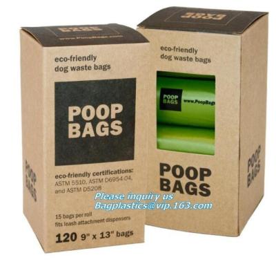 China PE Compostable dog poop bag/ pet waste Bags, Leak Proof Dog Waste Poop Bags, Environment Friendly Compostable Dog Pet Po for sale