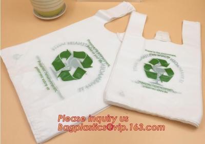 China Custom Printed Biodegradable Plastic Bags En13432 Corn Starch Based On Roll for sale