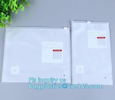 China PVC Zipper Slider Bag For Travelling Grocery Packaging, slider zipper pvc packing documents bags, Women Waterproof Cosme for sale