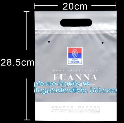 Cina IL PANNO INSACCA, borsa d'imballaggio dello swimwear/sacchetto di plastica d'imballaggio vestiti del costume da bagno con stampa di hole&logo dell'aria, zip glassato della borsa del PVC in vendita