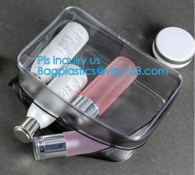 China bolso cosmético claro del PVC del bolso del maquillaje el mini, bolsas Tote Clear Transparent Cosmetic Travel del bolso del maquillaje del PVC empaqueta, lleva, dirige en venta