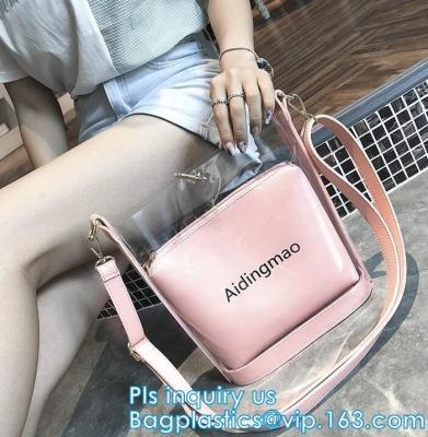 China Arbeiten Sie Frauen Handtasche transparenter Strand PVC-freien Raumes einzelne Umhängetasche, Frauenhandtasche, PVC-Handtaschendamen-Fraueneinkaufstasche um zu verkaufen